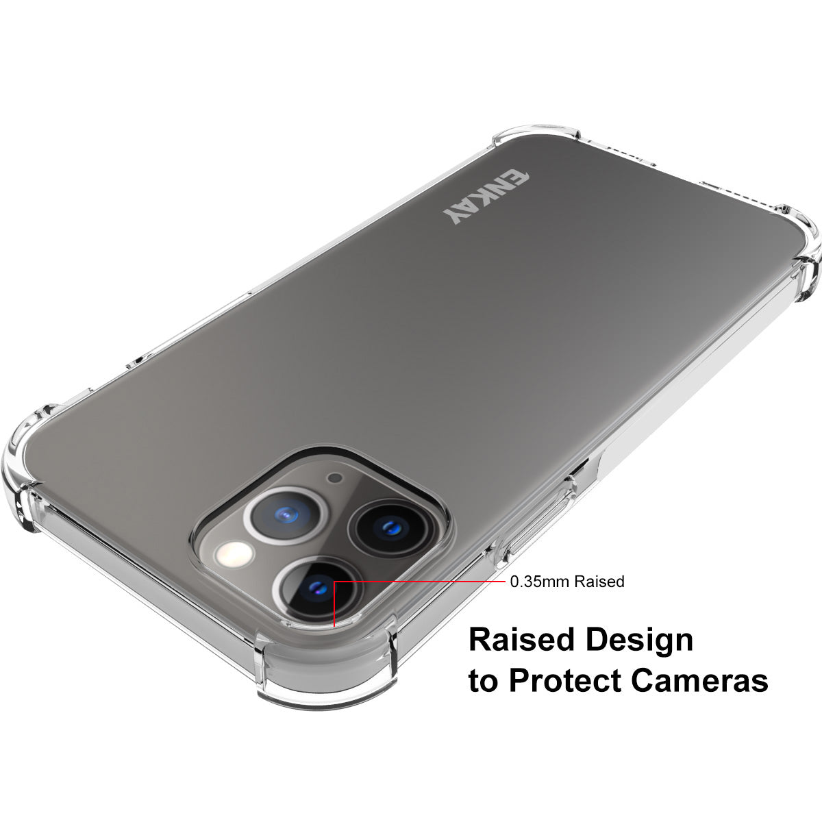 ENKAY protiskluzové čiré pouzdro TPU s 0,26 mm 9H 2,5D tvrzeným sklem pro iPhone 12 12 Pro ENKAY protiskluzové čiré pouzdro TPU s 0,26 mm 9H 2,5D tvrzeným sklem pro iPhone 12 12 Pro